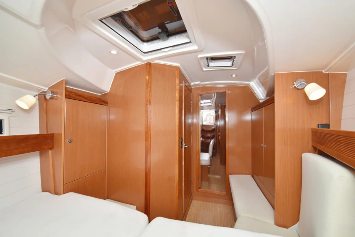 Cabin on Pia M, a Bavaria Cruiser 40 sailboat at Zadar, Croatia