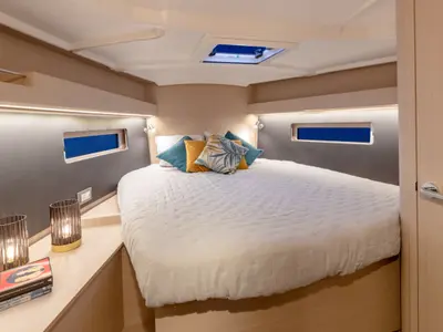 Cabin on Moorings 42.3 Exclusive, a Beneteau Oceanis 40.1 sailboat at Road Town, British Virgin Islands