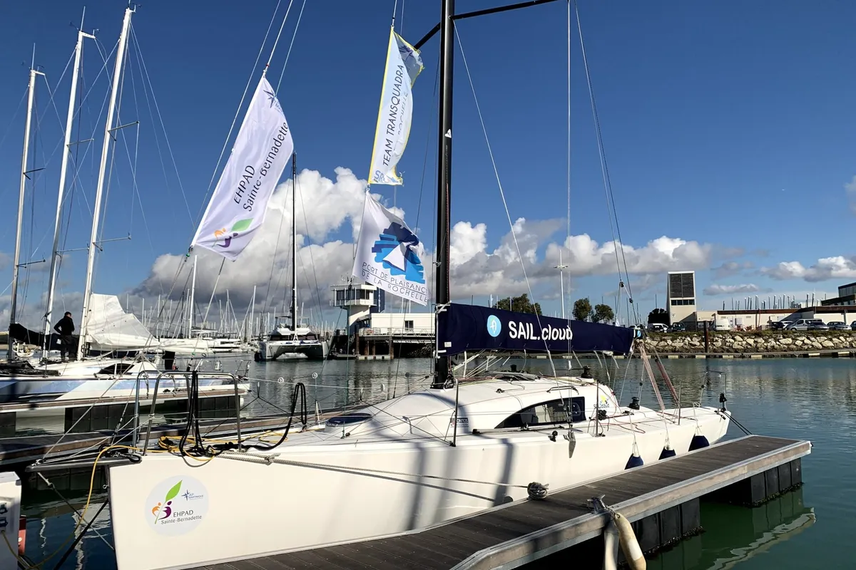 Exterior view of Kurun, a JPK 10.10 sailboat at La Rochelle, France