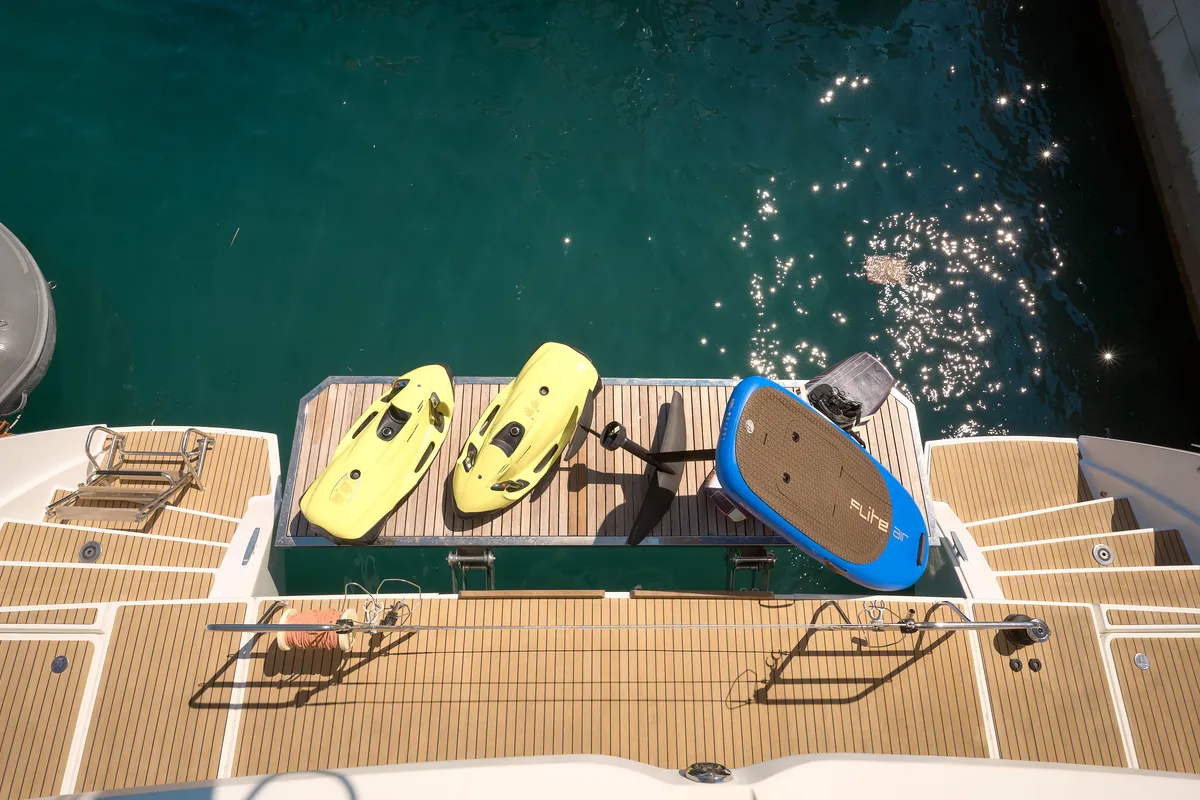 Akana, a Lagoon 52 F catamaran at Grad Trogir, Croatia