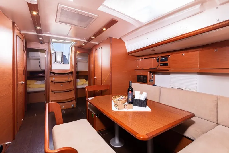Salon of SWEETEST TAB00, a Dufour 430 sailboat at Grad Šibenik, Croatia