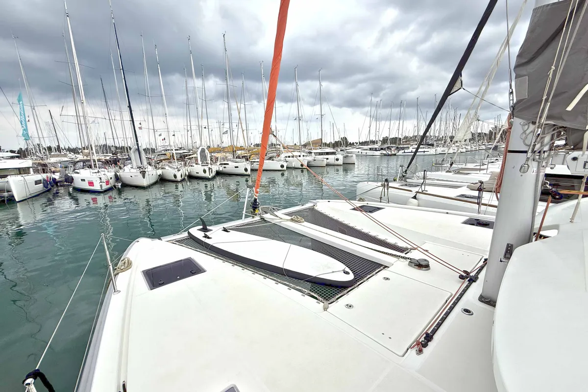 ROXY, a Excess 11 catamaran at Kontokali, Greece