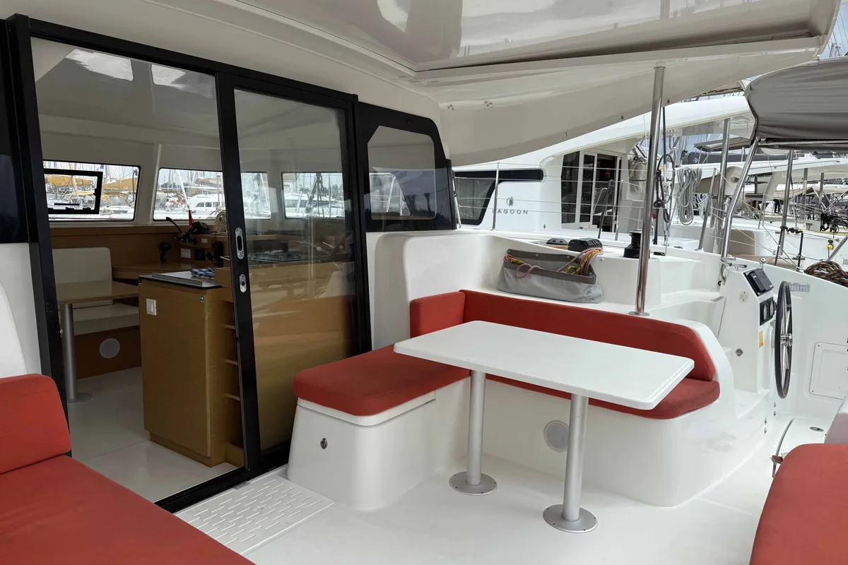 ROXY, a Excess 11 catamaran at Kontokali, Greece
