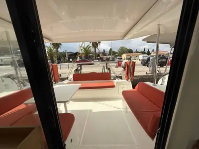 ROXY, a Excess 11 catamaran at Kontokali, Greece