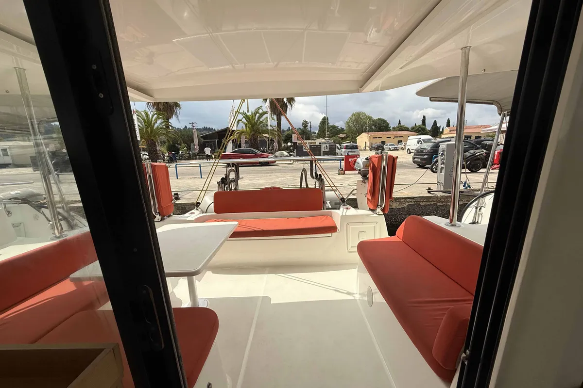 ROXY, a Excess 11 catamaran at Kontokali, Greece