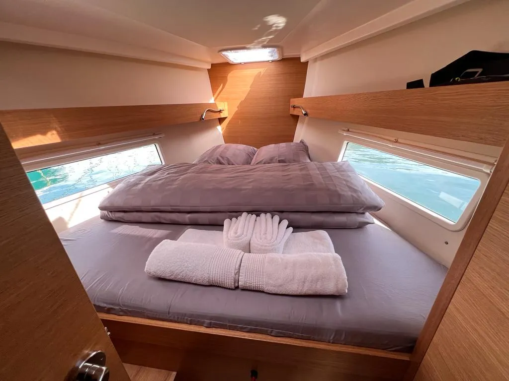 Cabin on DEMETRA, a AD Boats Salona 46 sailboat at Grad Kaštela, Croatia