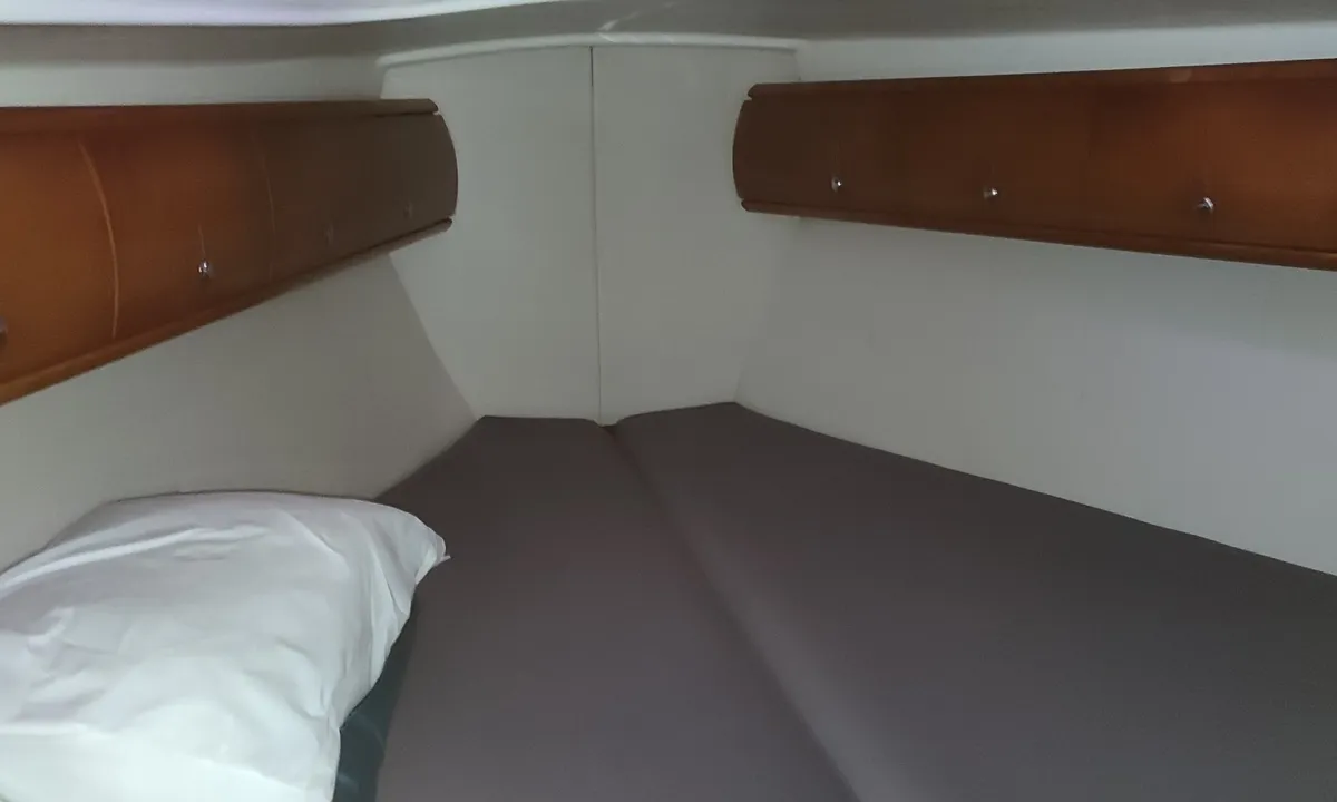 Cabin on Tritonas, a Bavaria 38 Cruiser sailboat at Municipal Unit of Ellomenos, Greece