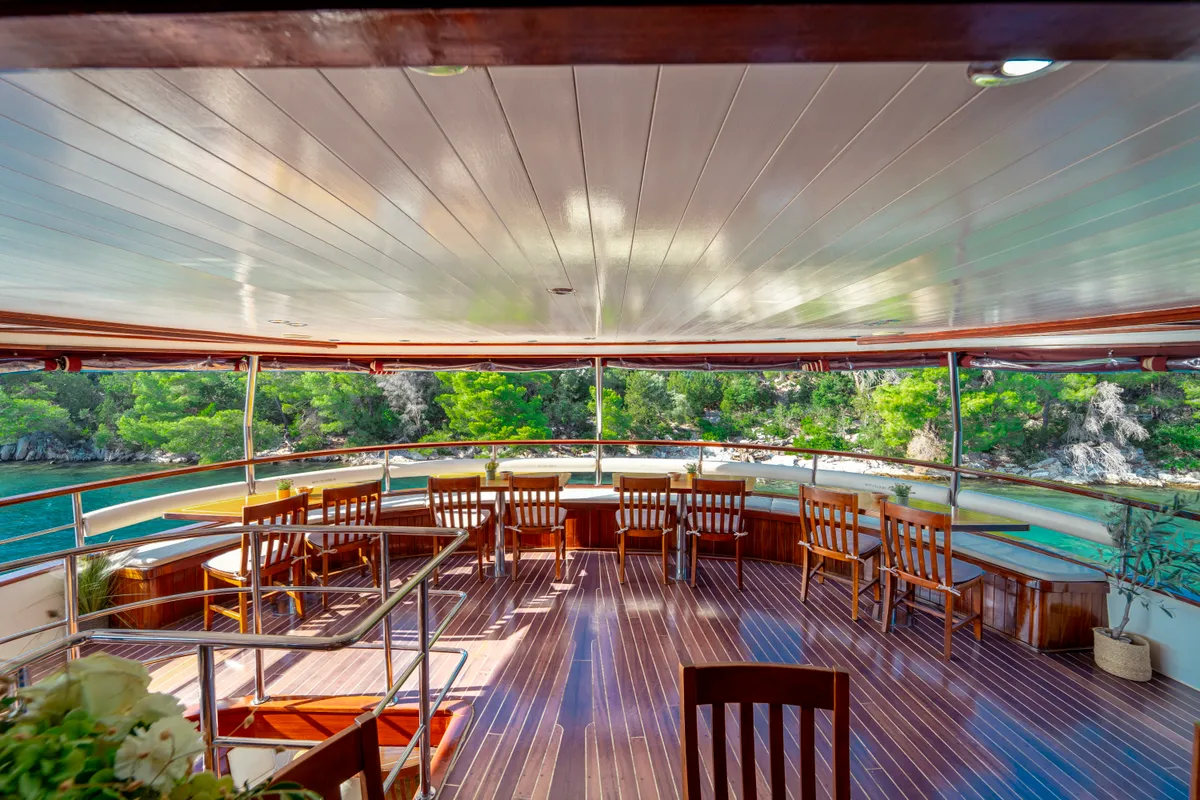 Cabin on Cesarica, a Gulet Motor sailer sailboat at Split, Croatia