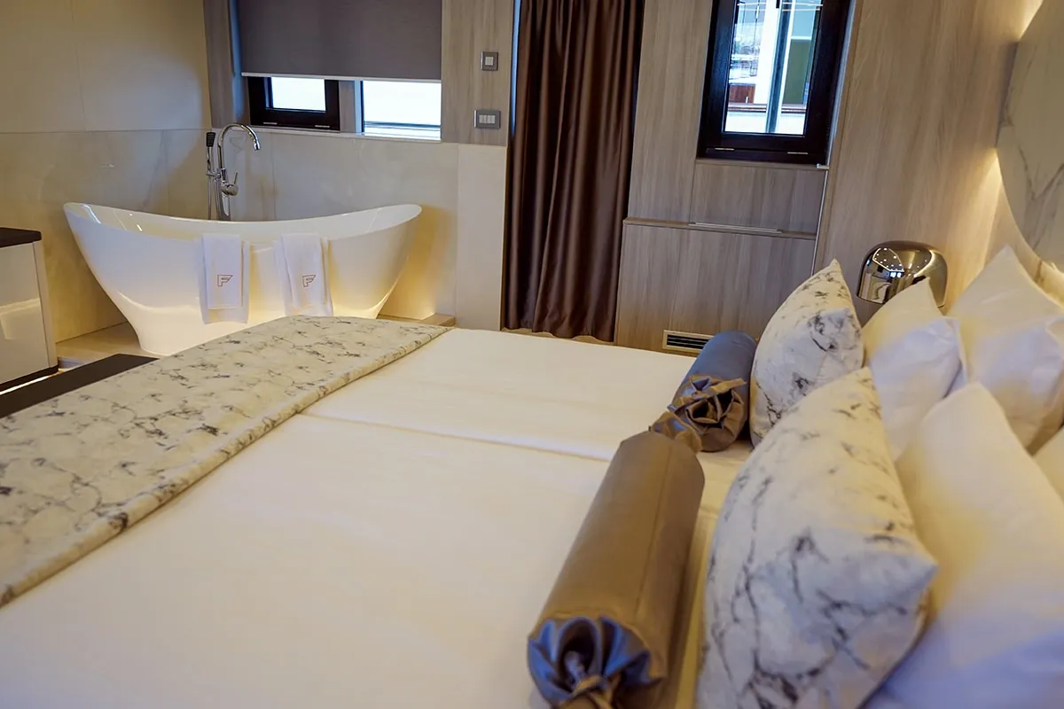 Cabin on Freedom, a Gulet Motoryacht motor yacht at Split, Croatia