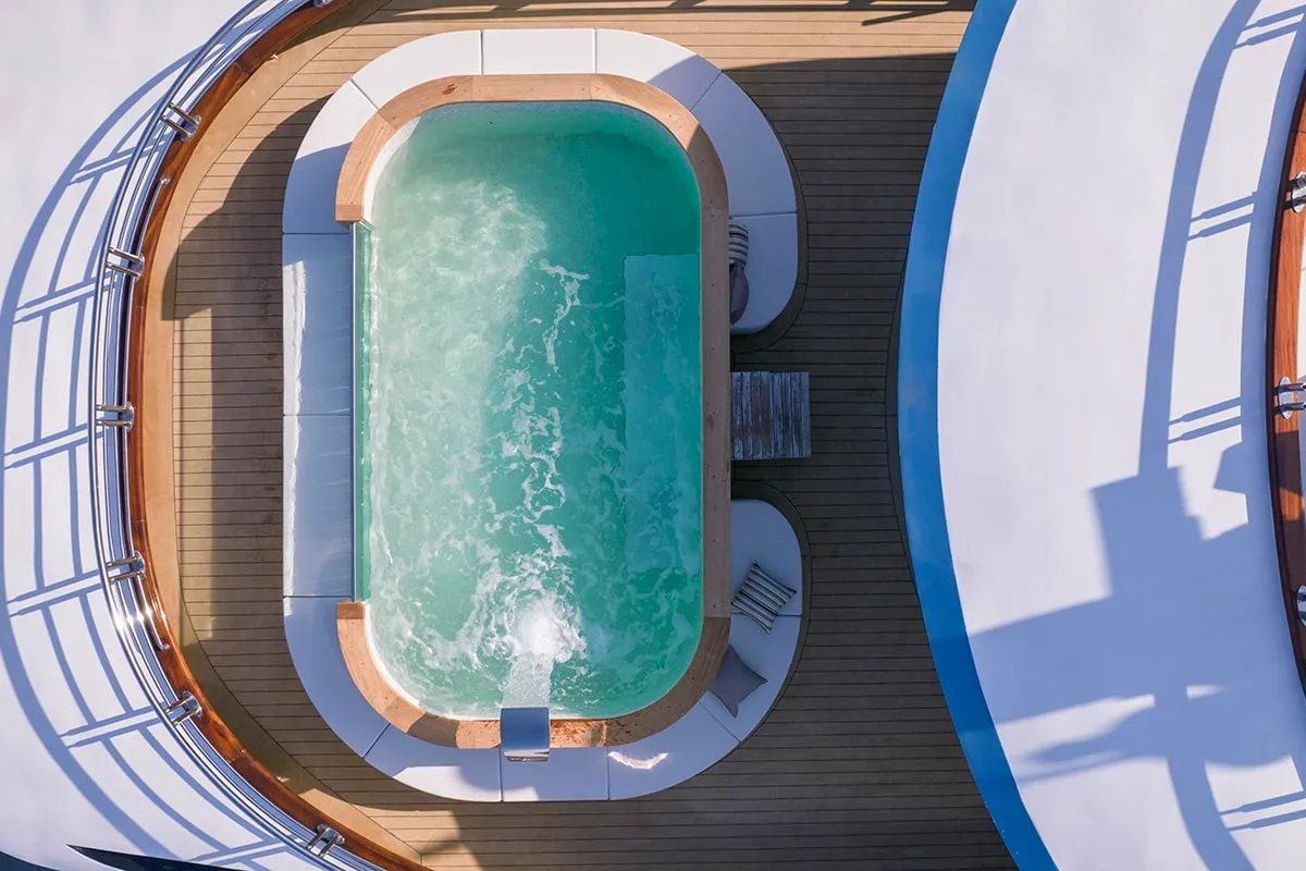 Deck of Freedom, a Gulet Motoryacht motor yacht at Split, Croatia