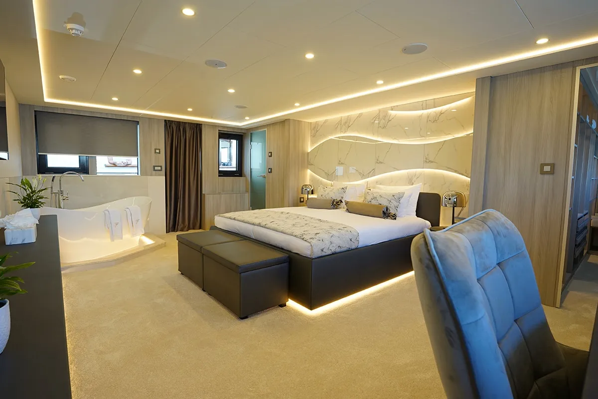 Cabin on Freedom, a Gulet Motoryacht motor yacht at Split, Croatia