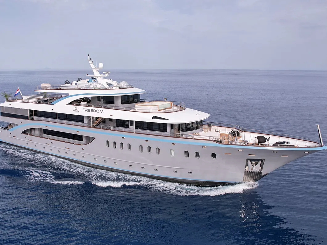 Exterior view of Freedom, a Gulet Motoryacht motor yacht at Split, Croatia