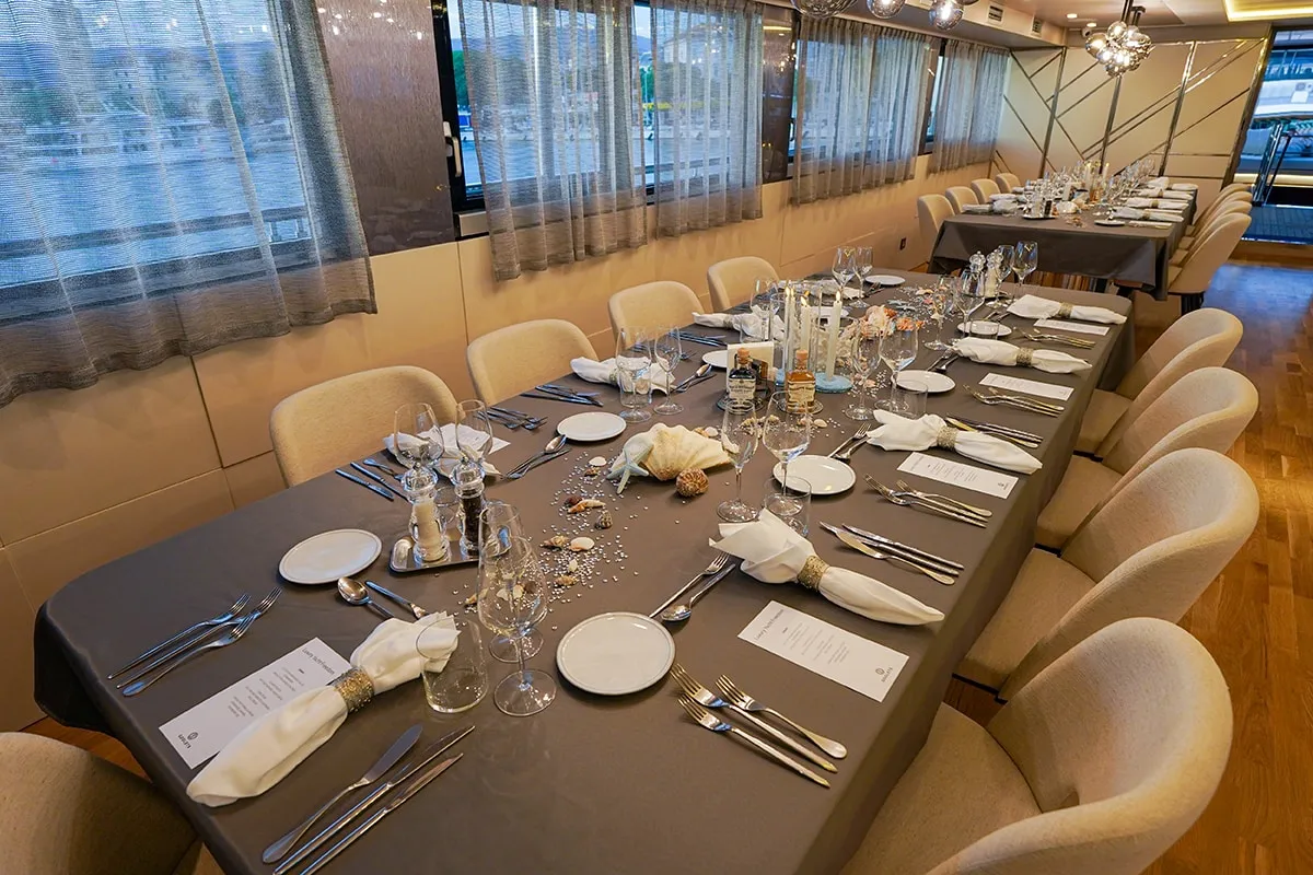 Salon of Freedom, a Gulet Motoryacht motor yacht at Split, Croatia