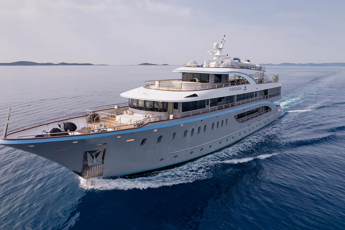 Exterior view of Freedom, a Gulet Motoryacht motor yacht at Split, Croatia