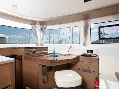 Salon of Long Island, a Lagoon 46 catamaran at Općina Medulin, Croatia