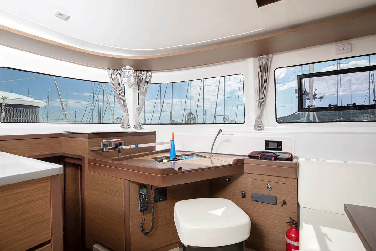 Salon of Long Island, a Lagoon 46 catamaran at Općina Medulin, Croatia