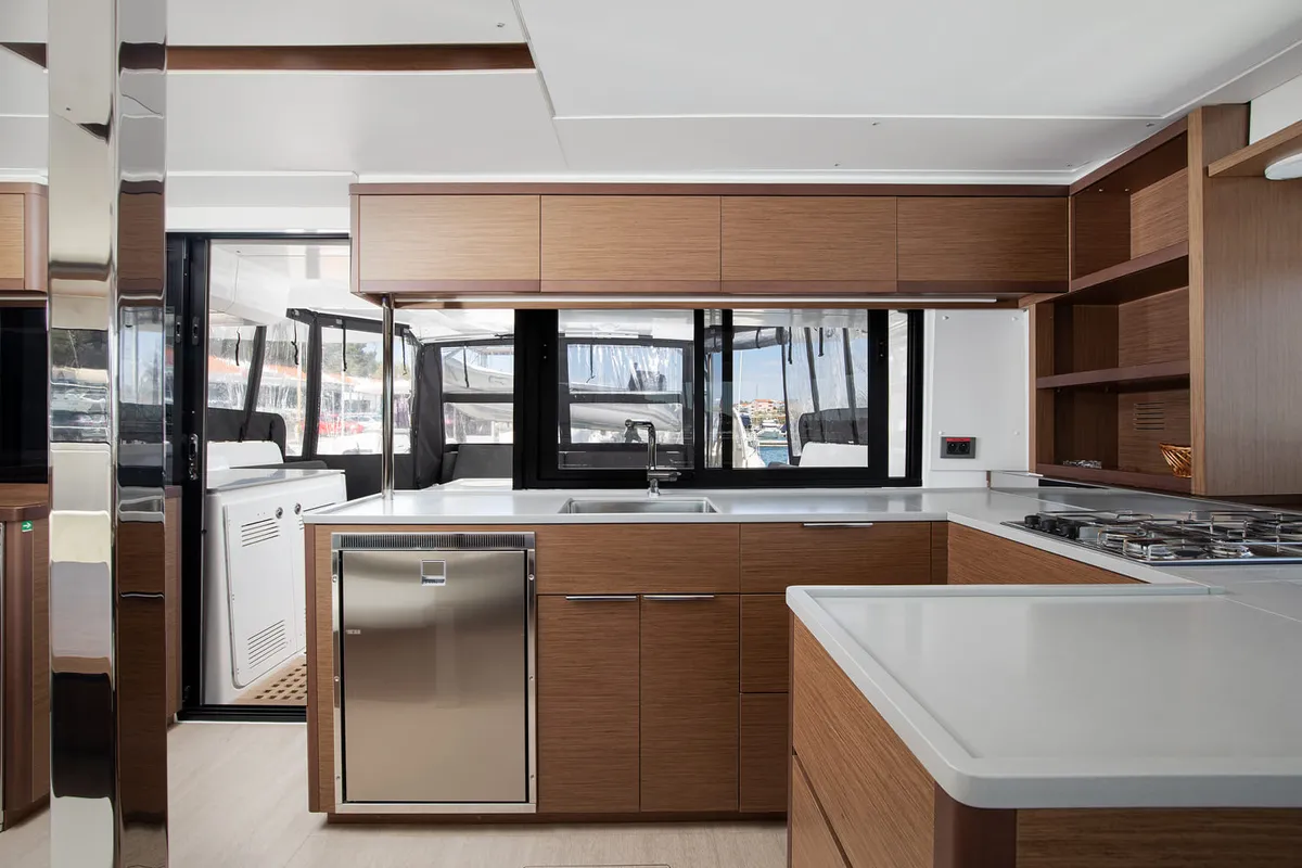 Galley of Long Island, a Lagoon 46 catamaran at Općina Medulin, Croatia