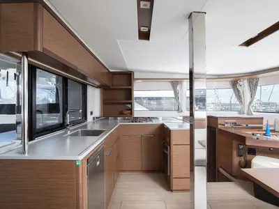 Galley of Long Island, a Lagoon 46 catamaran at Općina Medulin, Croatia