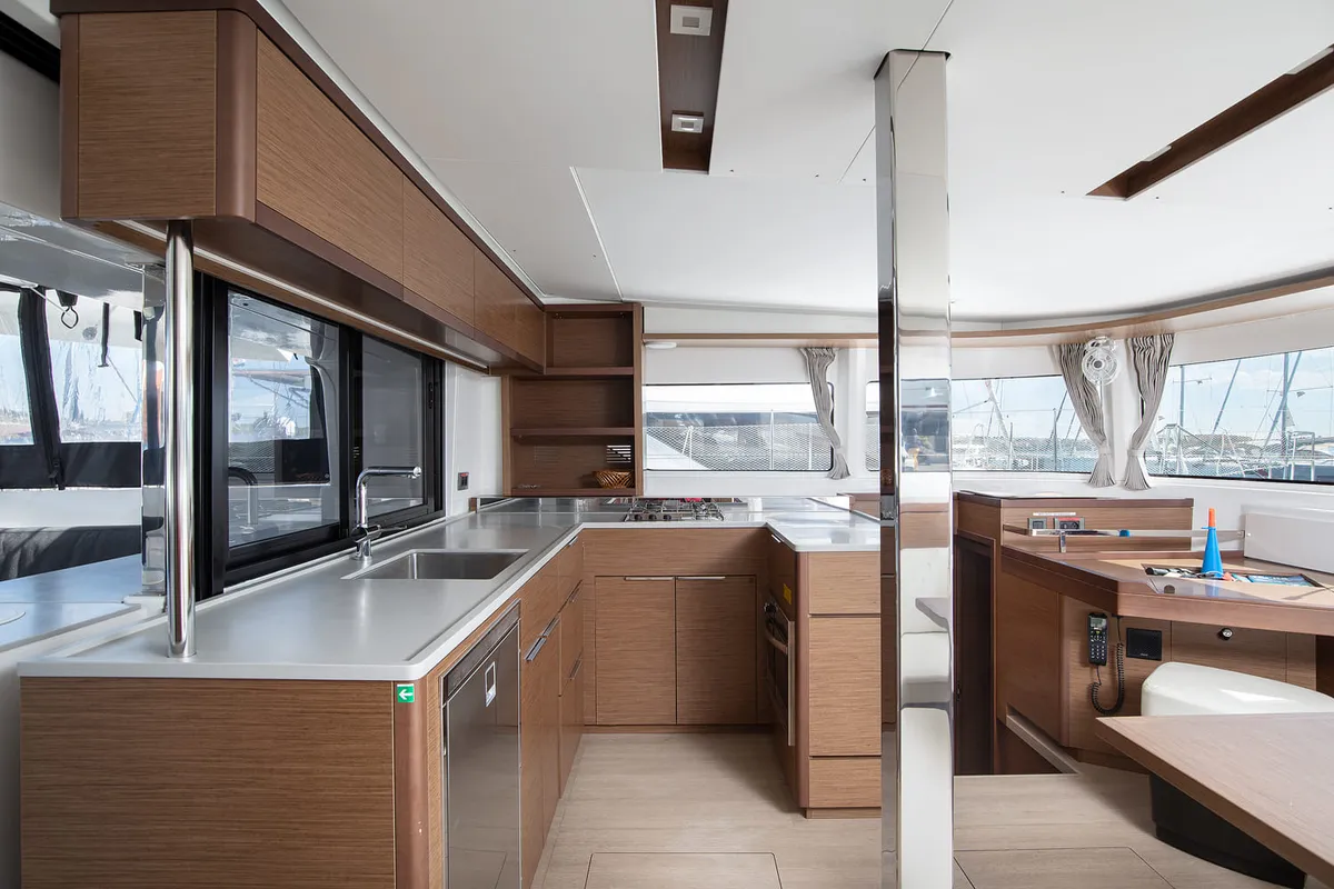 Galley of Long Island, a Lagoon 46 catamaran at Općina Medulin, Croatia