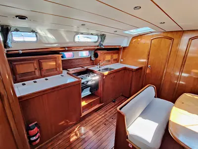 Galley of Rose Runner, a Beneteau Oceanis Clipper 461 sailboat at Općina Sukošan, Croatia