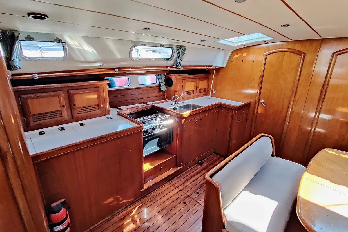 Galley of Rose Runner, a Beneteau Oceanis Clipper 461 sailboat at Općina Sukošan, Croatia