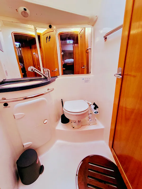 Prominea, a Bavaria 50 Cruiser sailboat at Punat, Croatia