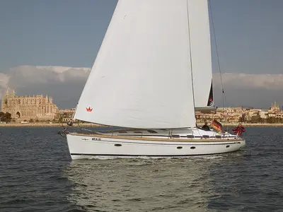 Prominea, a Bavaria 50 Cruiser sailboat at Punat, Croatia