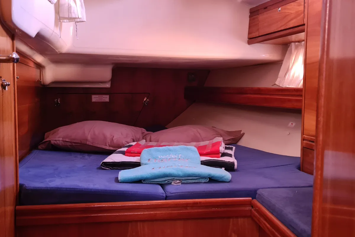 Prominea, a Bavaria 50 Cruiser sailboat at Punat, Croatia