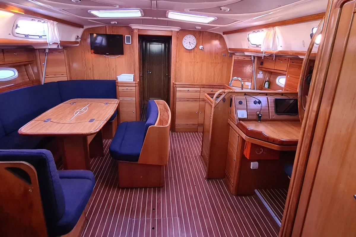 Prominea, a Bavaria 50 Cruiser sailboat at Punat, Croatia