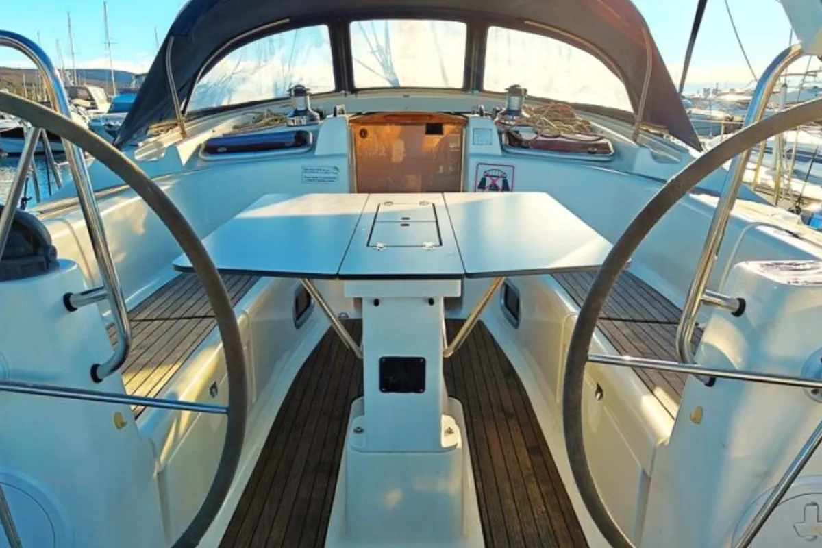 Prominea, a Bavaria 50 Cruiser sailboat at Punat, Croatia