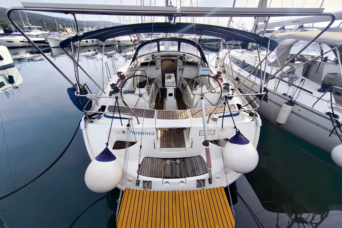 Prominea, a Bavaria 50 Cruiser sailboat at Punat, Croatia