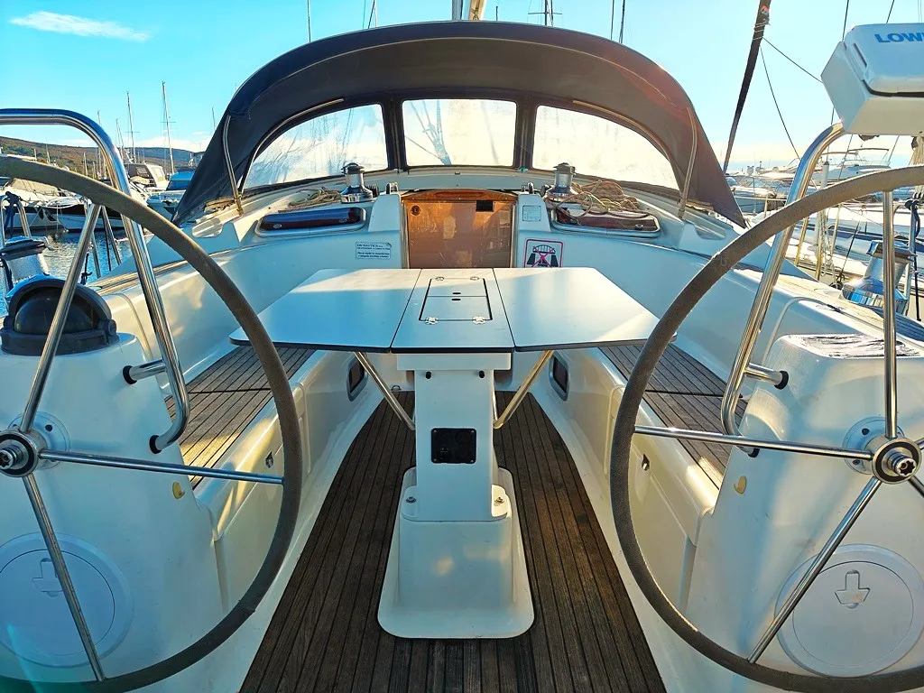 Prominea, a Bavaria 50 Cruiser sailboat at Punat, Croatia