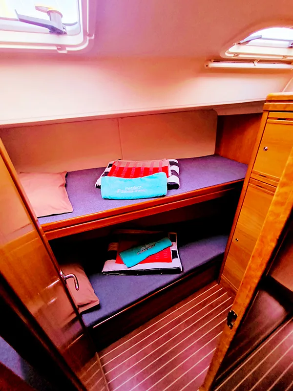 Prominea, a Bavaria 50 Cruiser sailboat at Punat, Croatia