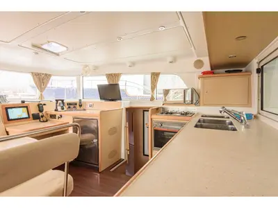 Galley of Enjala, a Lagoon 440 catamaran at San Vincenzo, Italy