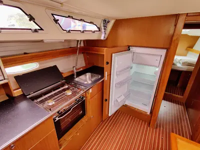 Galley of Gin & Tonic, a Bavaria 47 Cruiser sailboat at Općina Sukošan, Croatia
