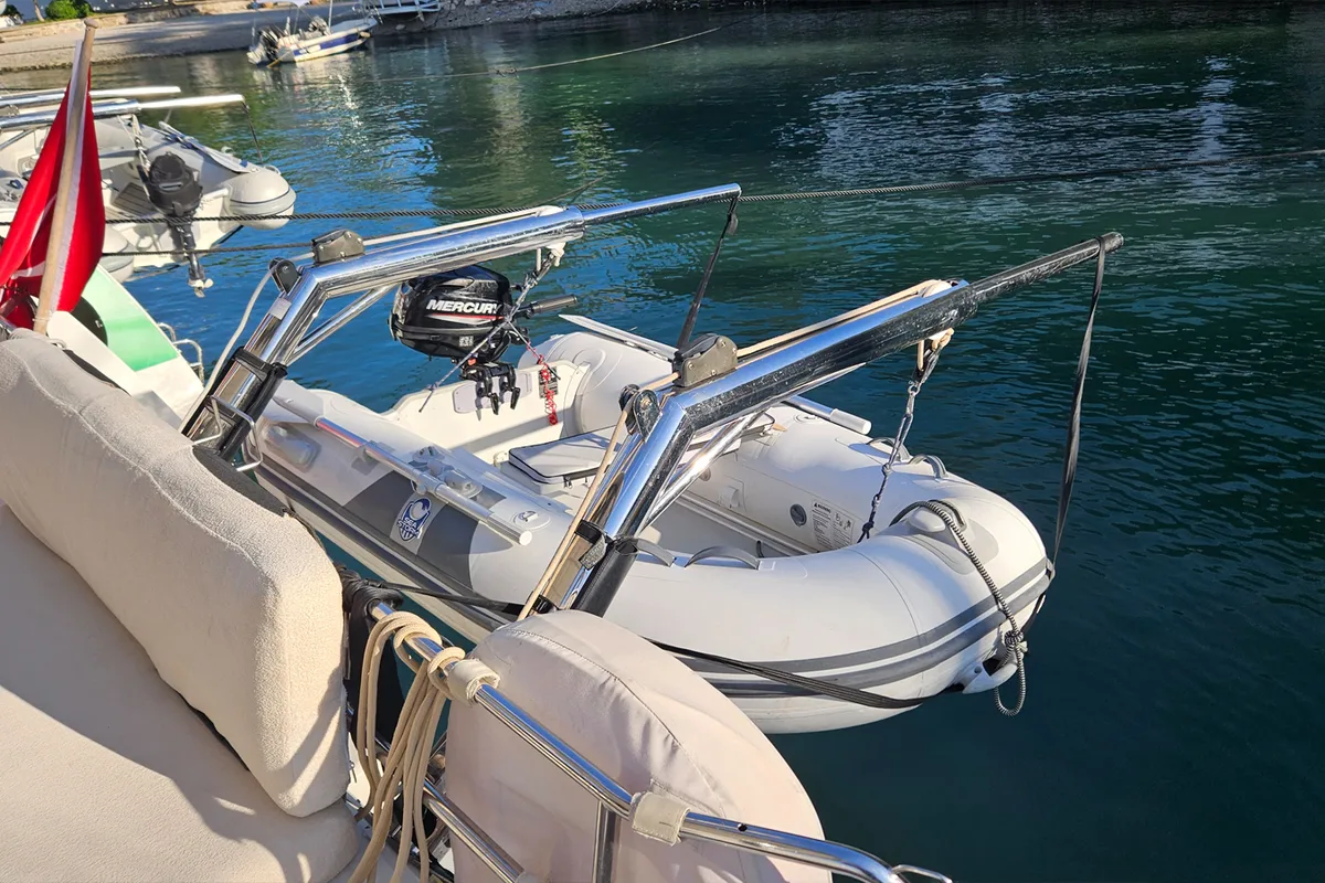 Cabin on Mithra, a Lagoon 40 catamaran at Fethiye, Turkey