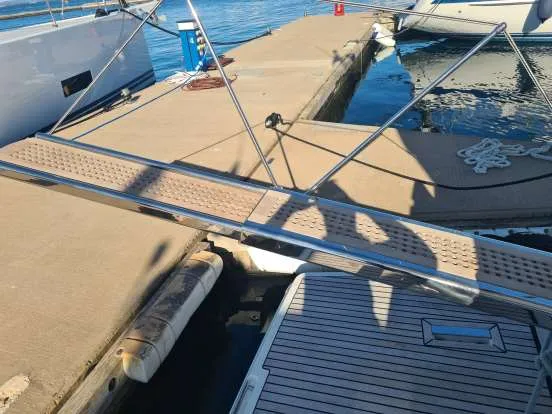 Adudu 2, a Jeanneau Prestige 460 Fly motor yacht at Dubrovnik, Croatia