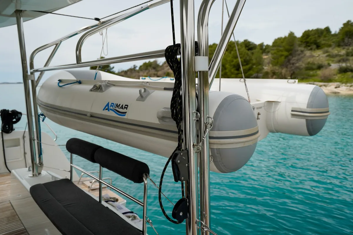 Vesper, a Lagoon 42 catamaran at Seget Donji, Croatia