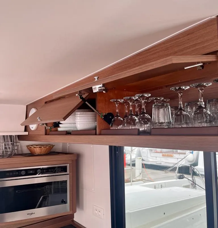 Galley of Vesper, a Lagoon 42 catamaran at Seget Donji, Croatia