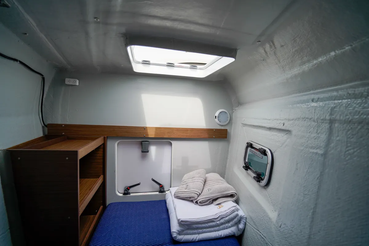 Cabin on Vesper, a Lagoon 42 catamaran at Seget Donji, Croatia