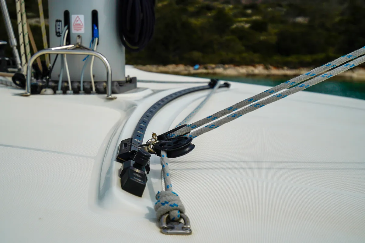 Vesper, a Lagoon 42 catamaran at Seget Donji, Croatia