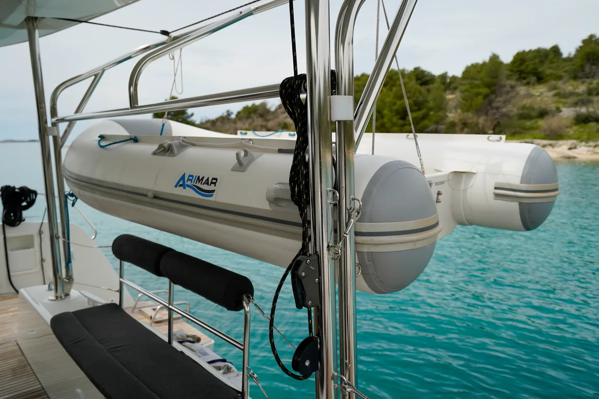 Vesper, a Lagoon 42 catamaran at Seget Donji, Croatia
