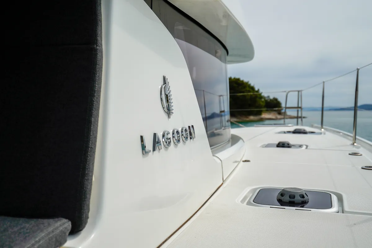 Vesper, a Lagoon 42 catamaran at Seget Donji, Croatia