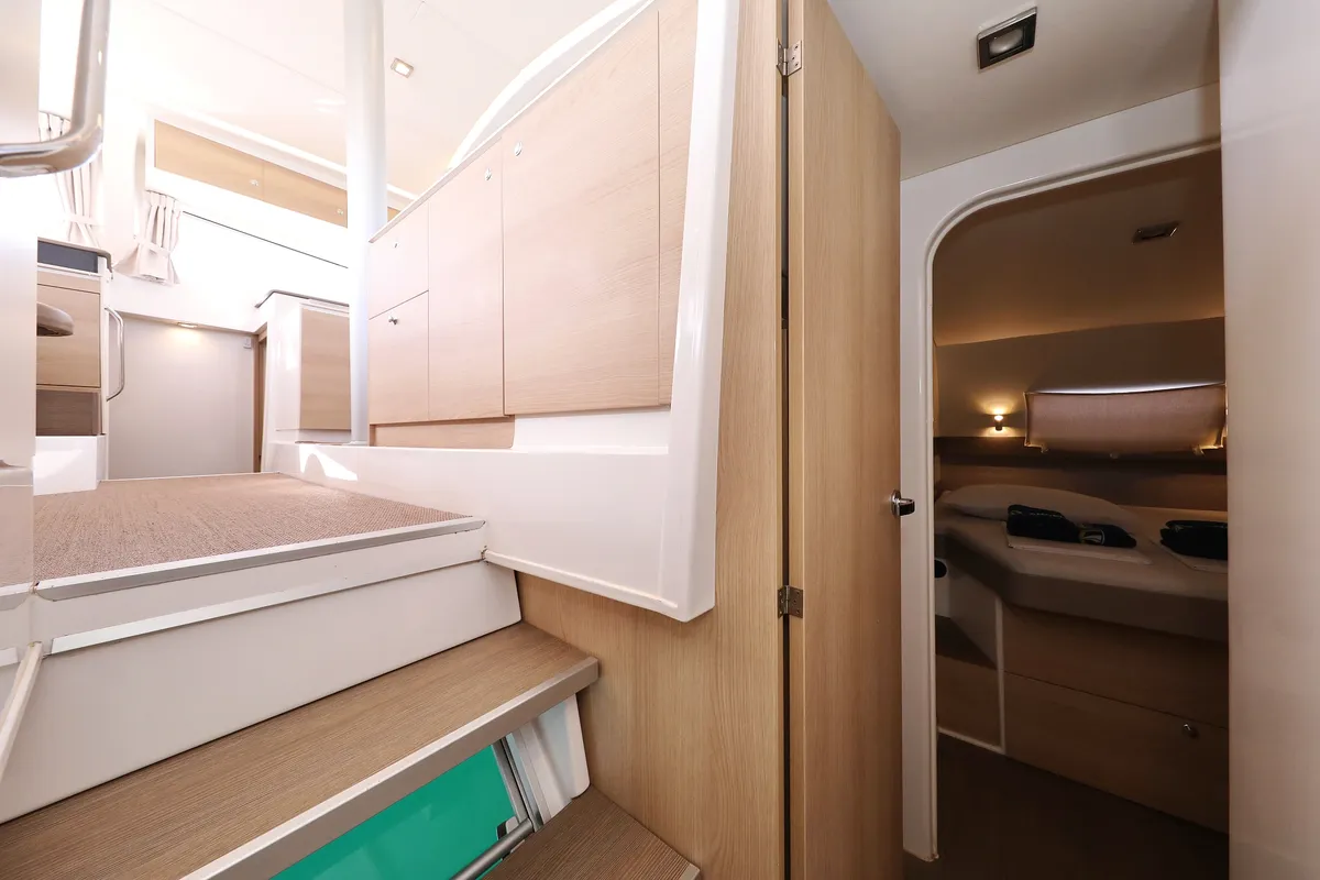 Cabin on Escape I, a Bali 4.1 catamaran at Grad Trogir, Croatia