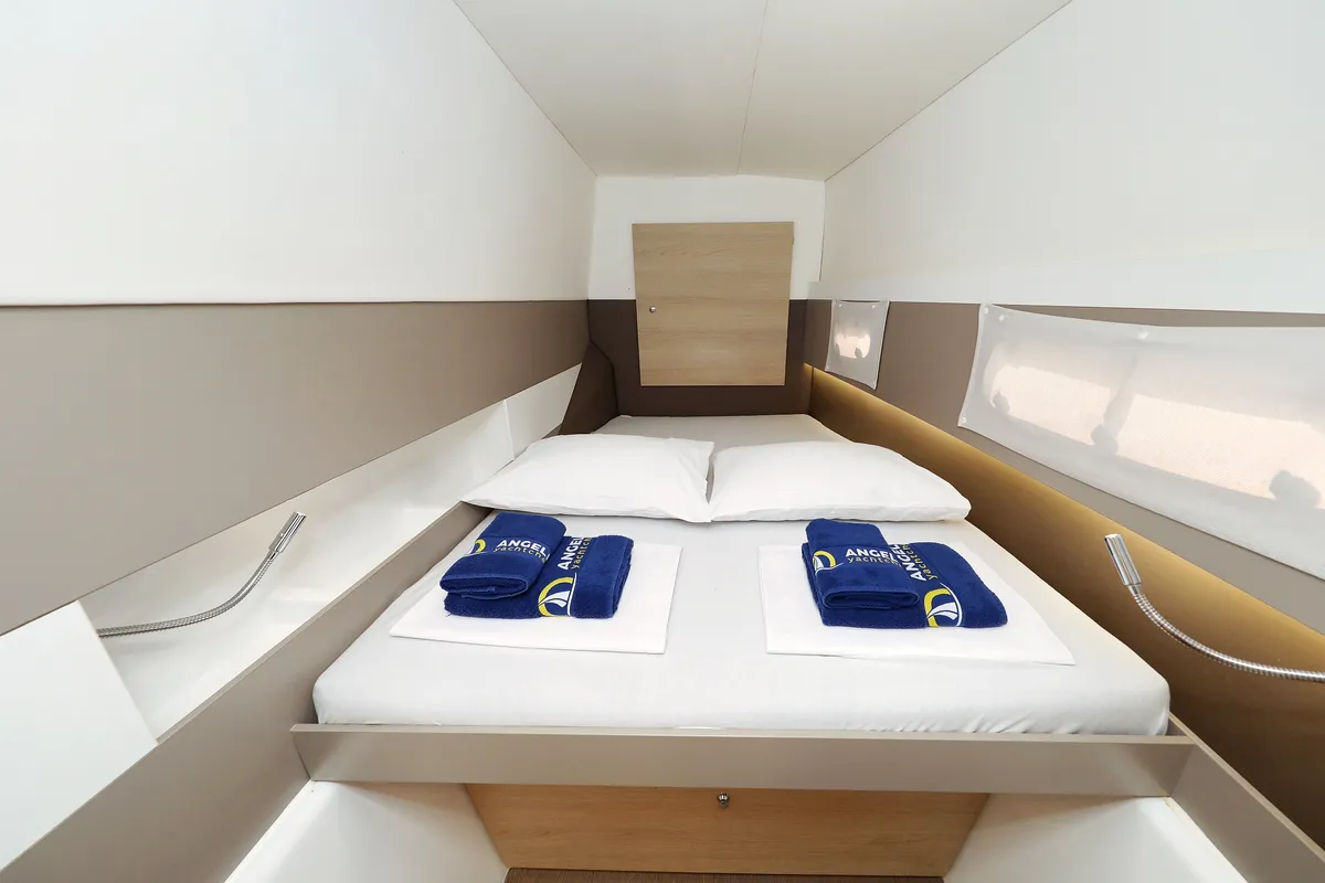 Cabin on Escape I, a Bali 4.1 catamaran at Grad Trogir, Croatia