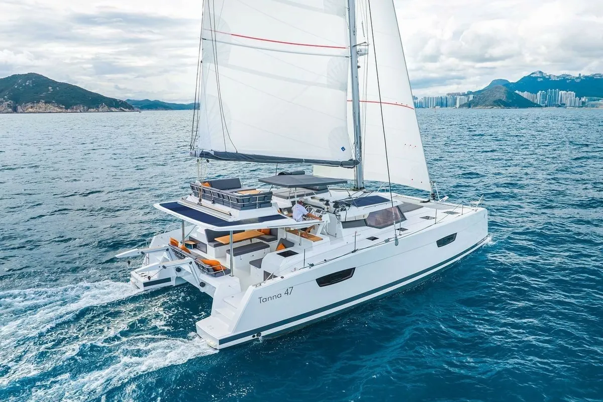 Premium +, a Fountaine Pajot Tanna 47 catamaran at Alameda, United States