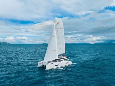 Premium +, a Fountaine Pajot Tanna 47 catamaran at Alameda, United States