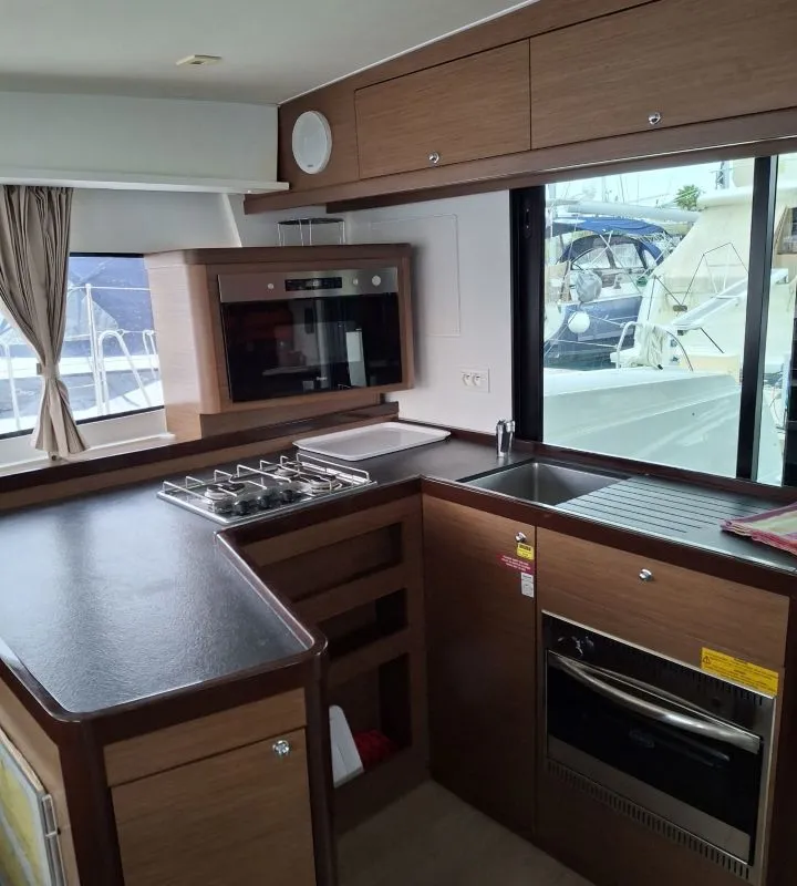 Galley of Orlan, a Lagoon 42 catamaran at Šibenik, Croatia