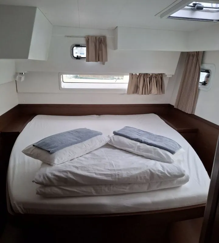 Cabin on Orlan, a Lagoon 42 catamaran at Šibenik, Croatia