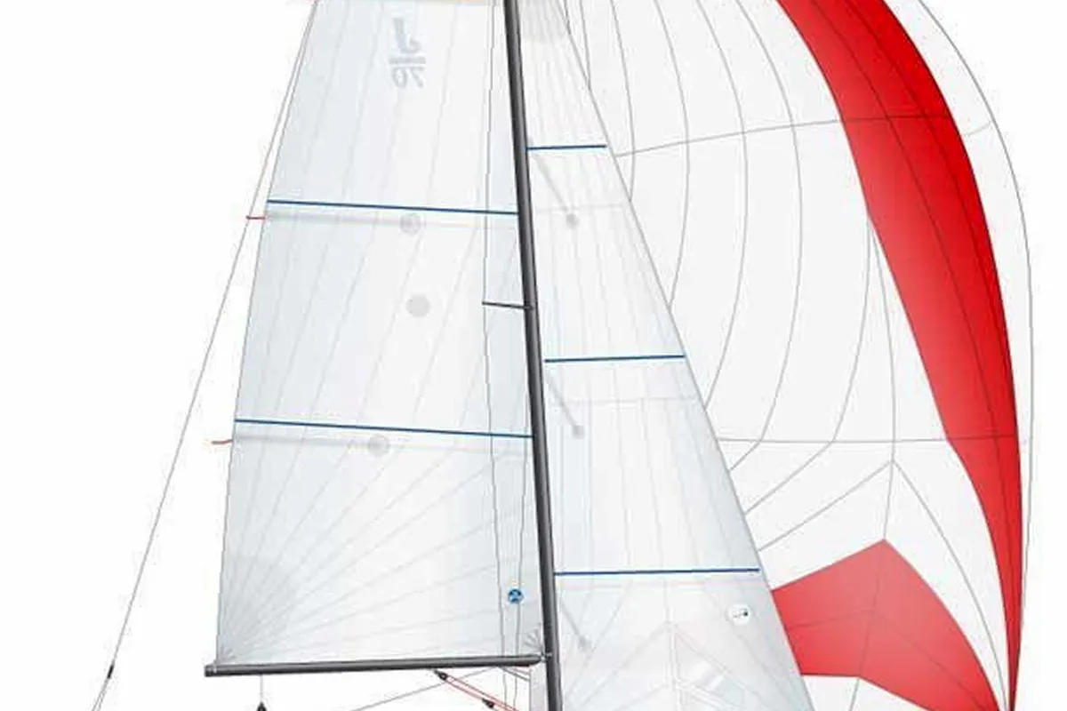 Montenegro J70 Racing fleet, 9 boats in Porto Montenegro, a J/Boats J70 sailboat at Tivat, Montenegro